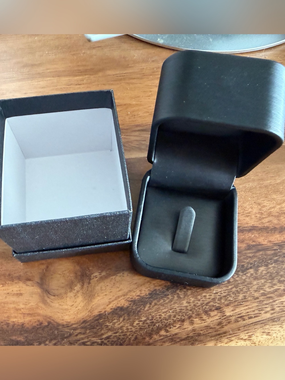 Black Jewelry Ring Box Gift Box Set